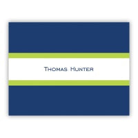 Middle Stripe Folded Notes (4 Colors)