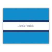 Middle Stripe Folded Notes (4 Colors)