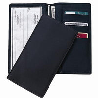 Monogrammed Leather Check Book & Secretary 
