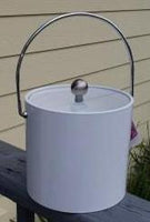 Monogrammed White Ice Bucket