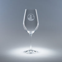 Monogrammed White Wine Glasses