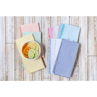 Monogrammed Seersucker Cocktail Napkins/S4
