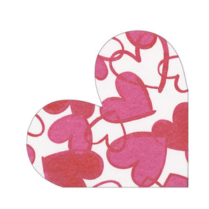 Painted Hearts Beverage Napkins