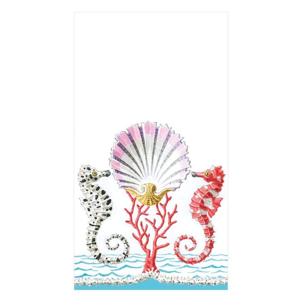 Seahorses and Shell Guest Towels