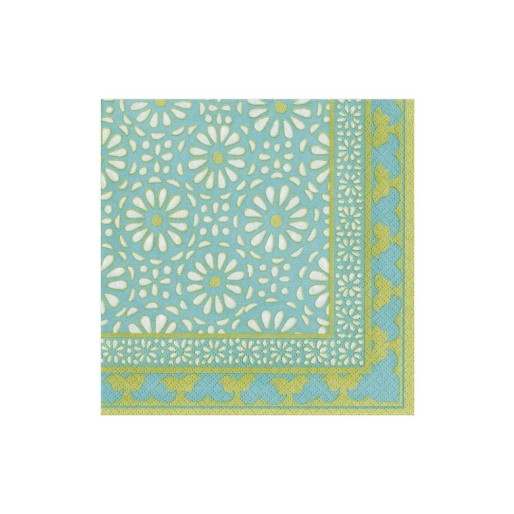 Alhambra in Turquoise Cocktail Napkin