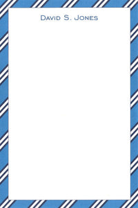 Blue & Navy Repp Tie Notepads