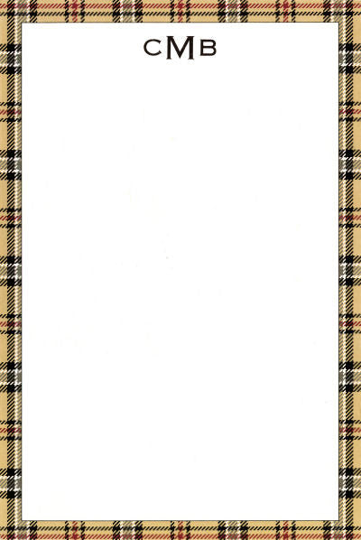 Handsome Town Plaid Notepads