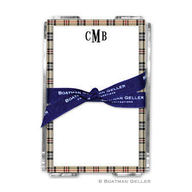 Town Plaid Notepad