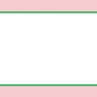 Rugby Pink Flat Notecard  