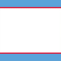 Rugby Blue Flat Notecard  
