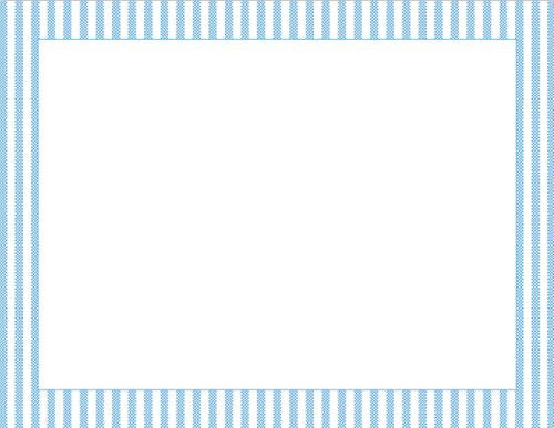 Seersucker Blue Flat Notecard  