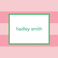 Rugby Pink Foldover Note