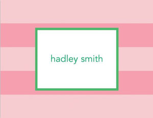 Rugby Pink Foldover Note