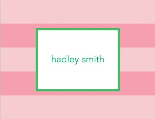 Rugby Pink Foldover Note