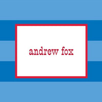 Rugby Blue Foldover Note