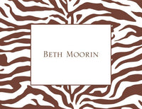 Brown Zebra Folded Notes
