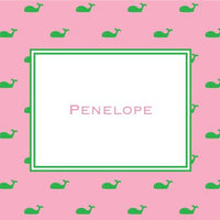 Whale Pink Foldover Note