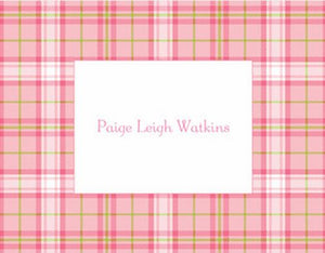 Plaid Folded Notes (2 Colors)
