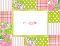 Patchwork Pink Foldover Note
