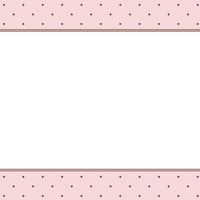 Brown Dot with Pink Flat Notecard