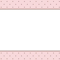 Brown Dot with Pink Flat Notecard