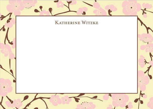 Blossom Pink Flat Notecard