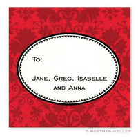 Damask Red Stickers
