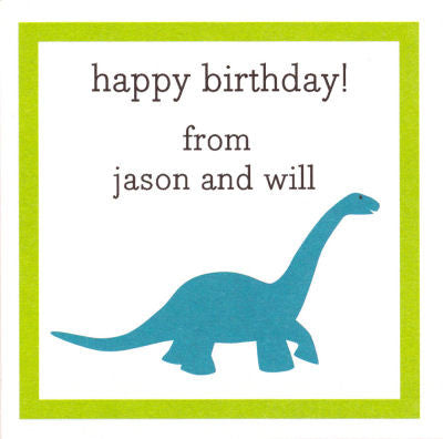 Dinosaur Square Sticker