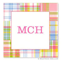 Madras Patch Pink Stickers