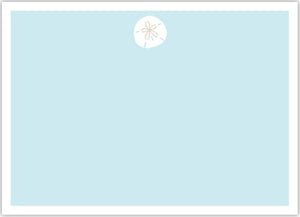 Sand Dollar Flat Notecard