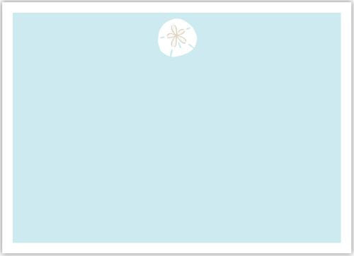 Sand Dollar Flat Notecard