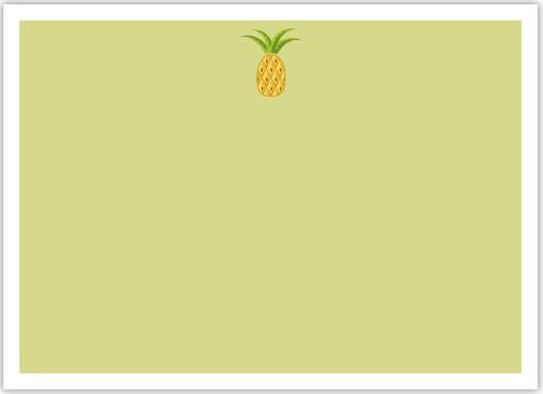 Pineapple Flat Notecard