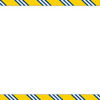 Repp Tie Yellow and Navy Flat Notecard