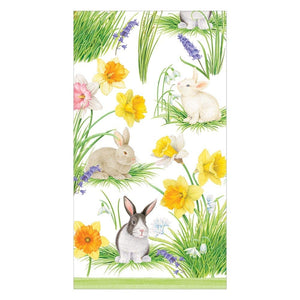 Bunnies and Daffodils Guest Towels