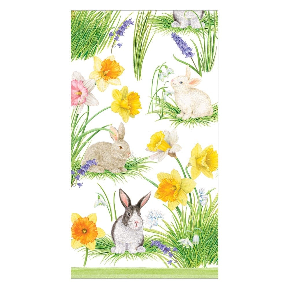 Bunnies and Daffodils Guest Towels