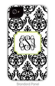 Madison Damask Black Phone Case
