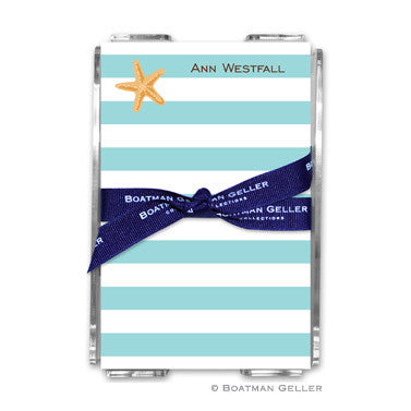 Stripe Starfish Notepad