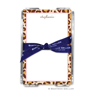Leopard Brown Notepad