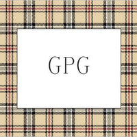 Town Plaid Foldover Note