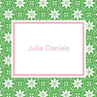 Medallion Green Foldover Note