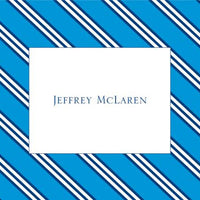 Repp Tie Blue & Navy Folded Notes