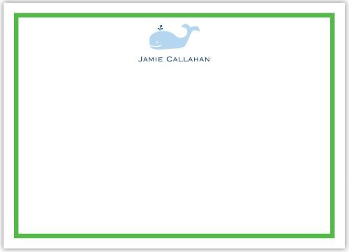 Whale Flat Notecard