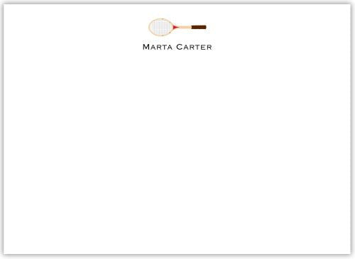 Racquet Flat Notecard