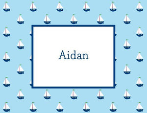 Little Sailboat Foldover Note