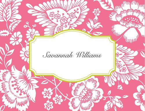 Savannah Pink Foldover Note