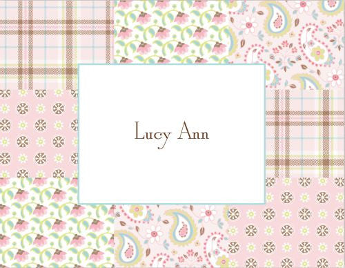 Riley Patch Pink Foldover Note