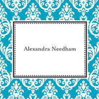 Madison Teal Foldover Note