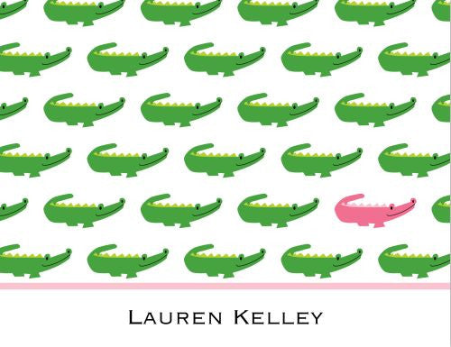 Alligator Repeat Foldover Note