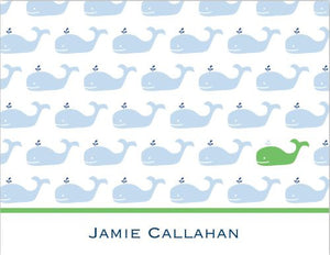 Whale Repeat Foldover Note