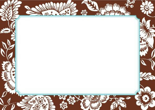 Savannah Brown Flat Notecard